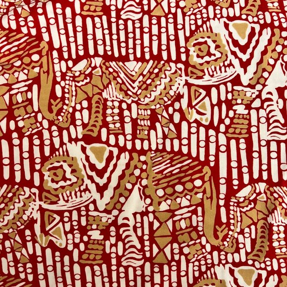 Jude Connally Red Elephant 3/4 Sleeve Tunic Top L - Picture 6 of 11